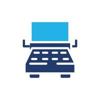 typewriter colored icon design good for web or mobile app vector
