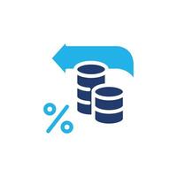 tax return colored icon design good for web or mobile app vector
