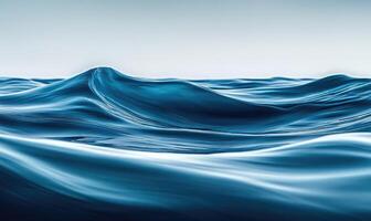 Still ocean surface with tiny waves, soft shimmer from the sunlight photo
