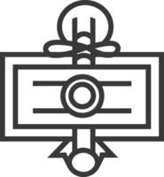 A black and white image of a sword and shield vector