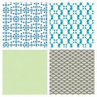 Geometric and Abstract Pattern Set in Digital Design vector