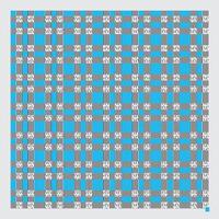 Stylish blue and black plaid pattern with intricate geometric design, perfect for fabric and backgrounds vector