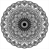 Mandala in Bloom Rounded Symmetry vector