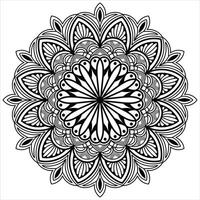 Circular Blooms Enchanting Mandala Patterns vector