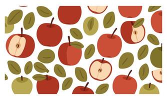 Fresh Apple Slice Illustration with Realistic Details vector