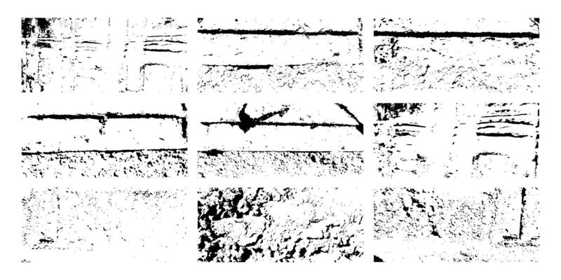 Black Grunge Texture Set for Edgy Design Backgrounds