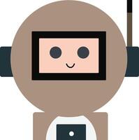 Astronaut in brown spacesuit vector