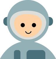 Astronaut in a Blue Spacesuit vector