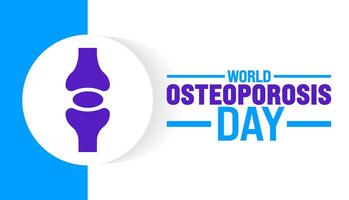 World Osteoporosis Day background or banner design template is observed every year in October. Holiday concept. Template for card, poster, placard, template. eps 10 vector