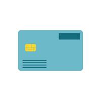 Credit card icon. Flat illustration of credit card icon for web design. illustration of a credit card as a symbol of payment. Design element of payment method symbol. vector