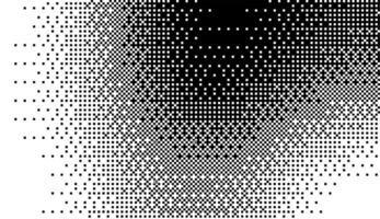 MHalftone faded gradient spotted texture. Grunge halftone grid background. Retro pixelated backdrop vector