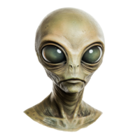 Portrait of Alien with large eyes. Extraterrestrial being png