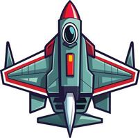 This is a fighterplane icon vector