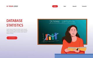 Database Statistics Web vector