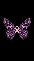 Animated breast cancer awareness month banner in a seamless loop with alpha transparent background video