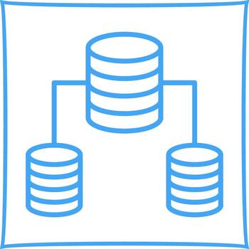 estructurado datos icono vector