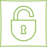 Open Lock Icon Design vector