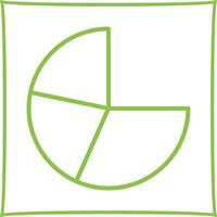 Pie Chart Icon Design vector