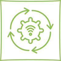 Automated Process Icon Design vector