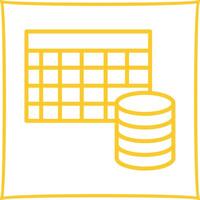 Table Data Icon Design vector