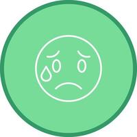 Crying Face Icon Design vector
