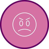 Angry Face Icon Design vector