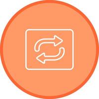 Repeat Button Icon Design vector