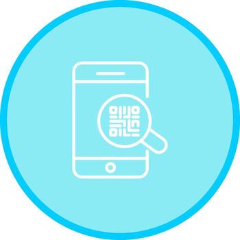 qr código autenticación icono diseño vector