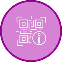 QR Code Information Icon Design vector