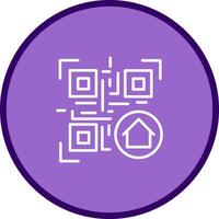 QR Code Menu Icon Design vector