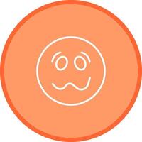 Woozy Face Icon Design vector