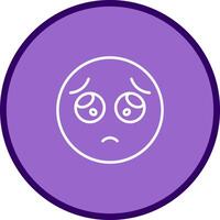 Pleading Face Icon Design vector
