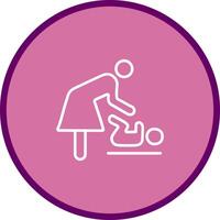 Changing Table Icon Design vector