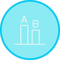 AB Testing Icon Design vector