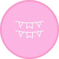 Bunting Flags Icon Design vector