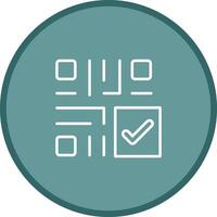 QR Code Checkout Icon Design vector