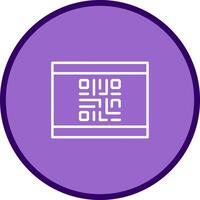 QR Code Business Card Icon Design vector