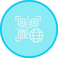 QR Code Website Icon Design vector