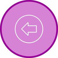 Left Arrow Icon Design vector