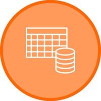 Table Data Icon Design vector