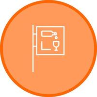 Wine Bar Sign Icon Design vector