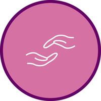 Supportive Hand Icon Design vector