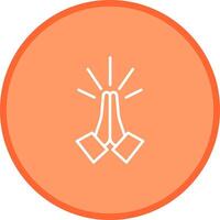 Folded Hands Icon Design vector