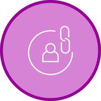 Contact Links Icon Design vector