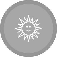 Sun with Face Icon Design vector