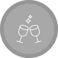 Wine Glasses Icon Design vector