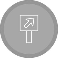 Diagonal Up Right Arrow Icon Design vector