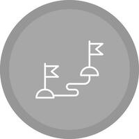 Milestones Icon Design vector