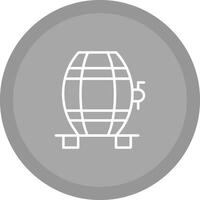 Wine Cask Icon Design vector