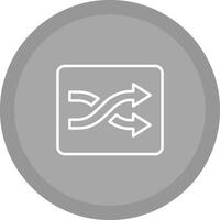 Shuffle Tracks Button Icon Design vector